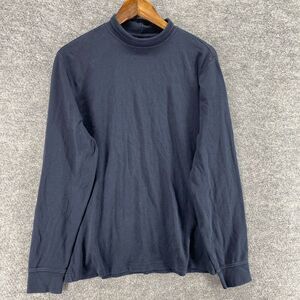 Lands' End Sweater Pullover Women M Medium Black High Neck Long Sleeve Knit